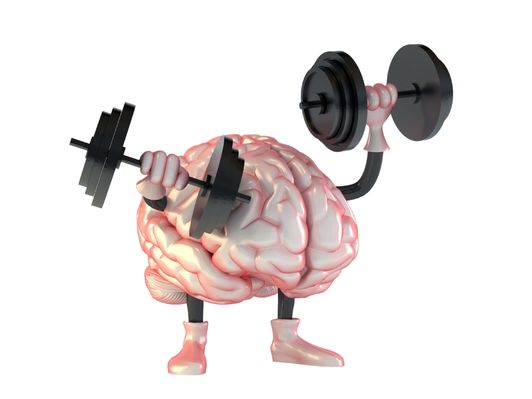 Cerveau faisant de la musculation